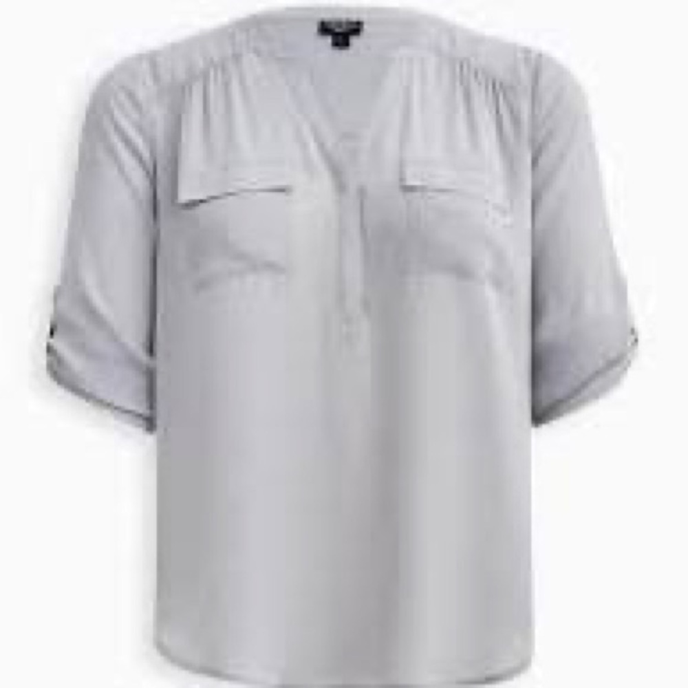 Torrid Harper Georgette Pullover 3/4 Sleeve Blouse